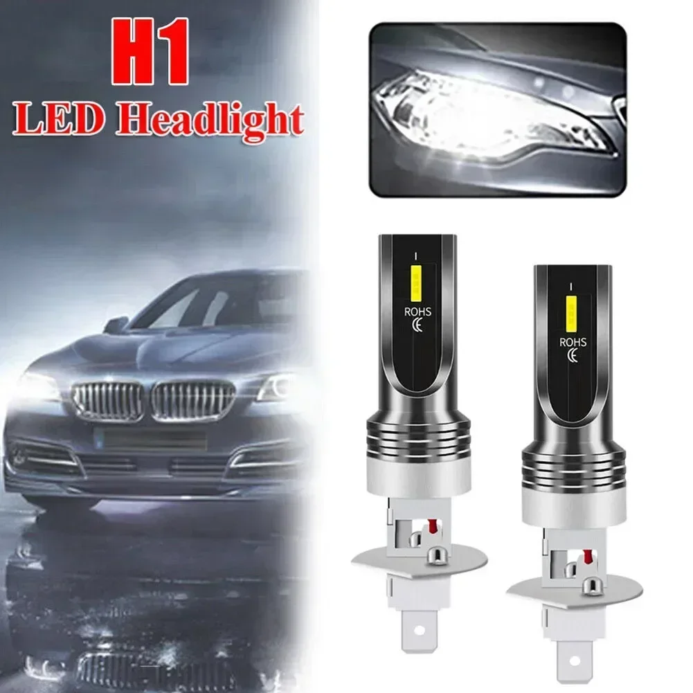 Long Service Life up to 50 000 Hours  Heat Resistant H1 LED Car Bulbs  Superior Performance in Rain  Fog  Dust  or Snow