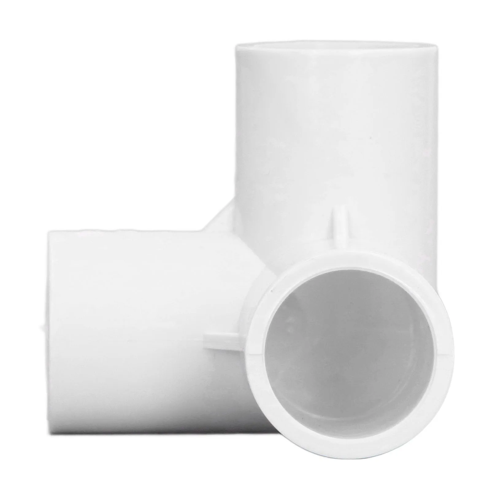 10PCS 3 Way Pipe Fittings PVC Plastic Right Angle Tee Corner Connector 20mm Inner Diameter Plastic Tee Fittings