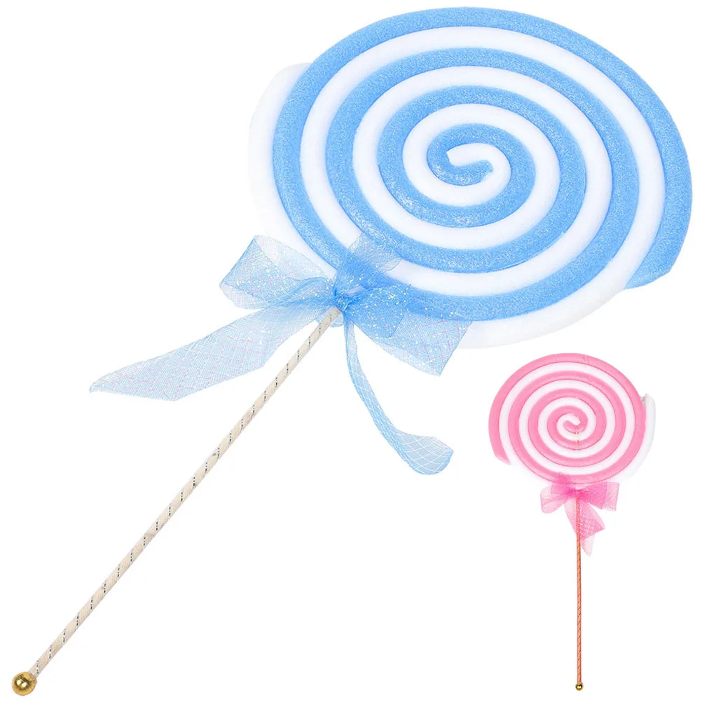 

2Pcs Giant Lollipop Props Realistic Fake Candy Models for Photography Props Hawaiian Christmas Party Decorations Scenic