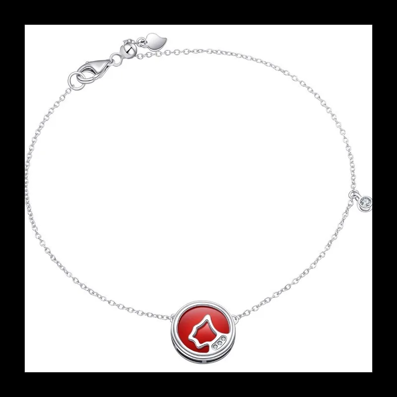 شعبية S925 الفضة الاسترليني جولة نمط شخصي بسيط وجديد تصميم تنوعا سوار المرأة