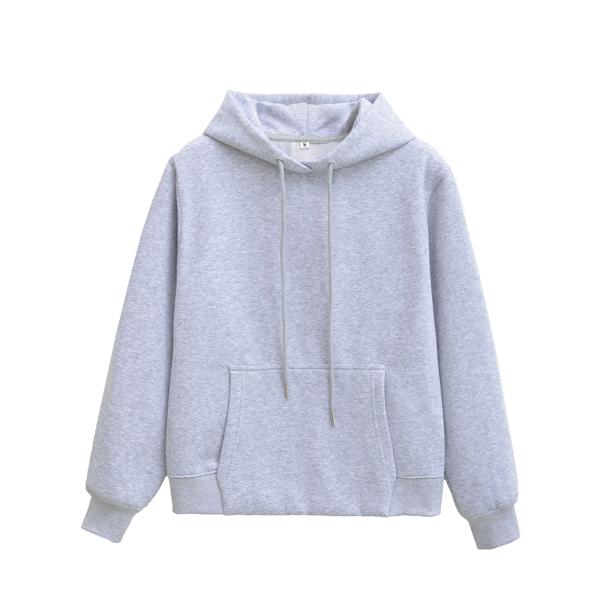 HH Frauen Casual Solide Hoodies Hosen Sets Langarm Pullover Sweatshirts Mantel Kordelzug Breite Bein Hosen Büro Dame Anzüge – Detail 4