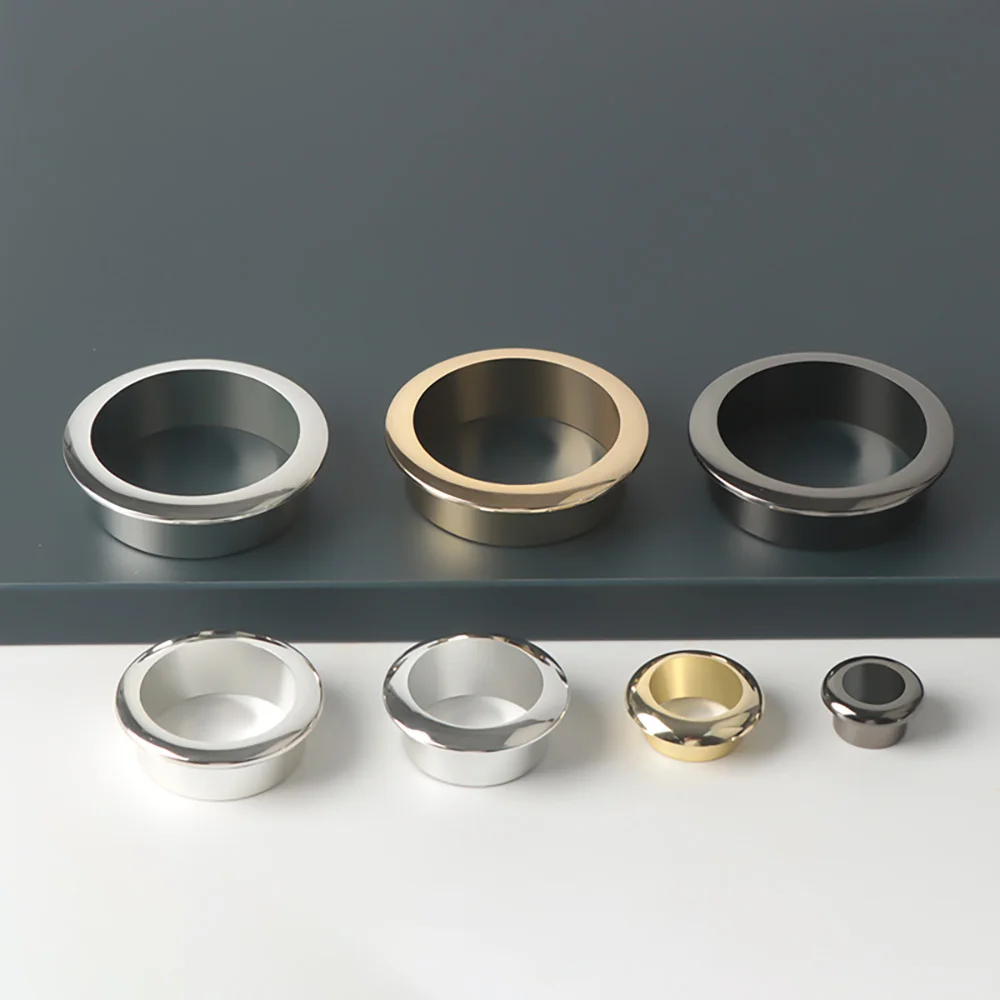 18-80mm Table Cable Outlet Grommet Round Plug Cover For PC Desk Wire Holder Cabinet Vent Hole Decorative Furniture Hardware image 5