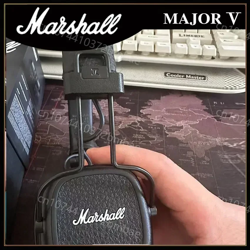 Marshall Major V 5 Wireless Bluetooth Headphones Classic Earphones Deep Bass Foldable Pop Rock Retro Music Microphone Headset