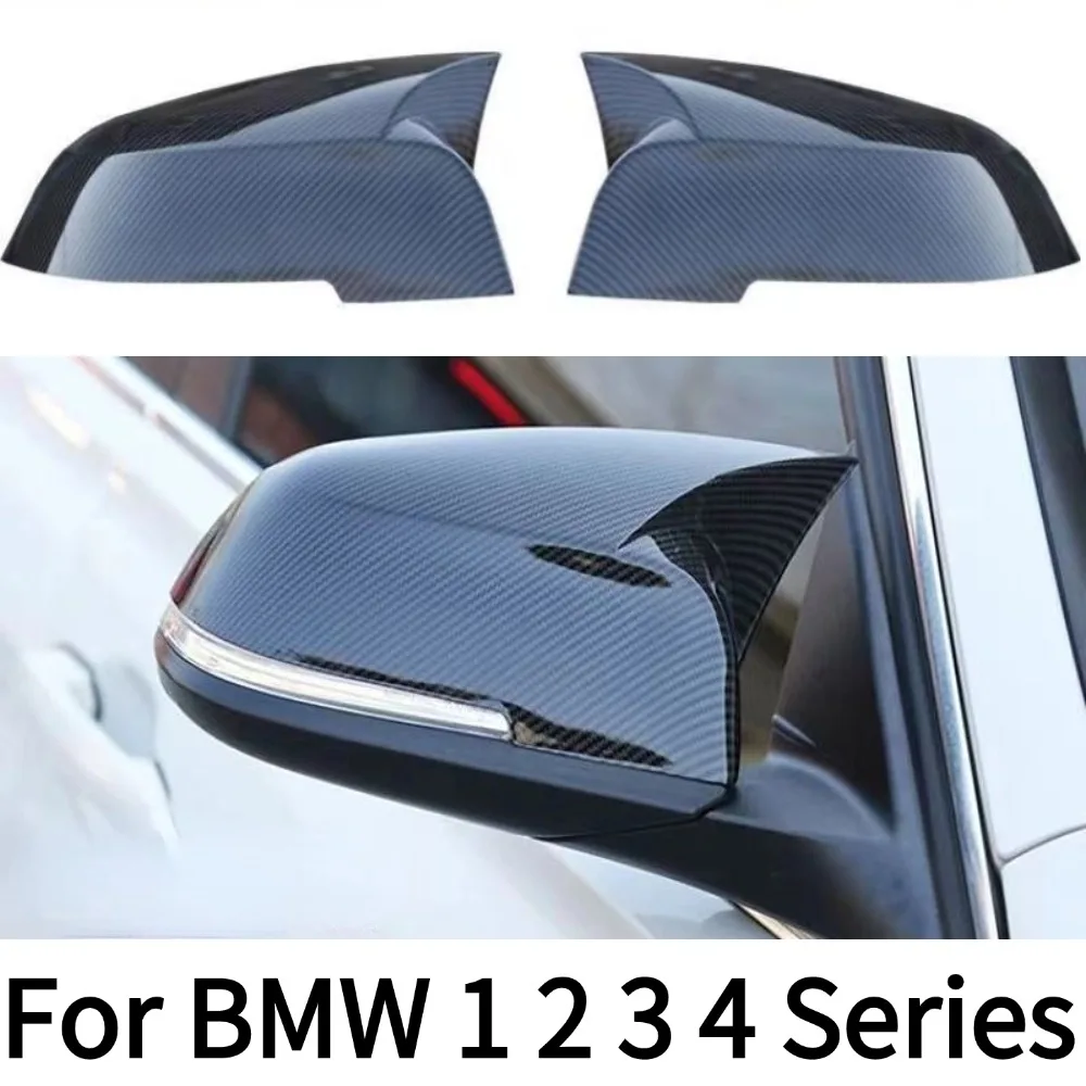 For BMW 1 2 3 4 Series F20 F22 F23 F30 F31 F32 F33 F34 F36 2012 - UP Look Replacement style Glossy Black Carbon Fiber Mirror Cov