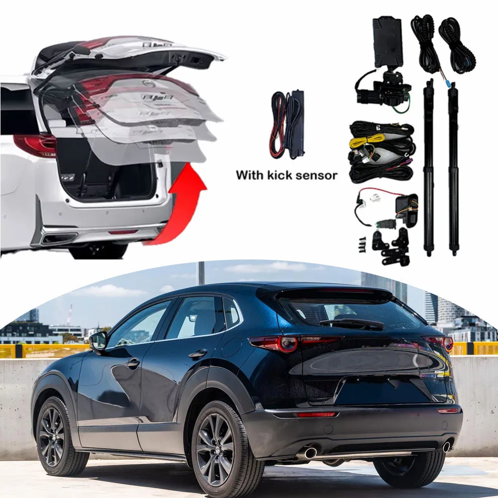 

Система электропривода багажника (ретрофит) для Mazda CX-5 2017-2025 с дистанционным управлением и датчиком открывания ногой