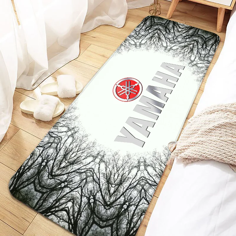 Alfombrilla antideslizante para puerta de motocicleta deportiva, alfombra lavable para cocina, sala de estar, pasillo, baño, matsy-yamaha