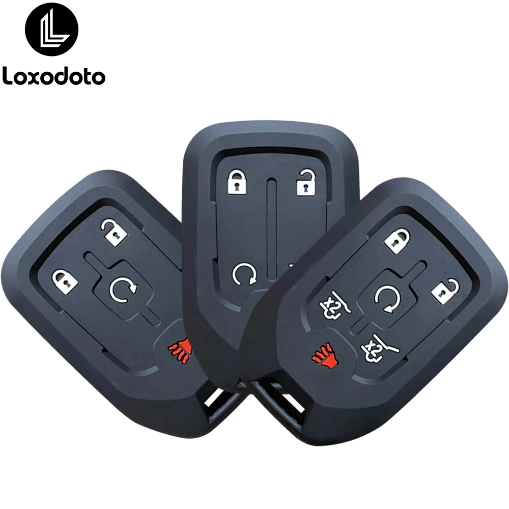 Housse de porte-cls de voiture en Silicone, tui pour GMC Terrain Yukon acedia Canyon, accessoires pour Chevrolet Suburban Tahoe 2017 2018 2019