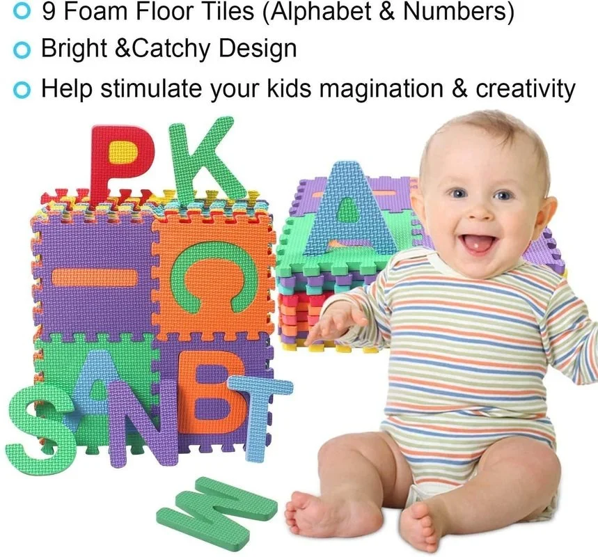 10 Stks/set 30*30Cm Baby Speelmat Foam Puzzel Mat Kleur Zachte Vloermat Grijpende Kinderen Vloer Puzzel Kleur Eva Tegel