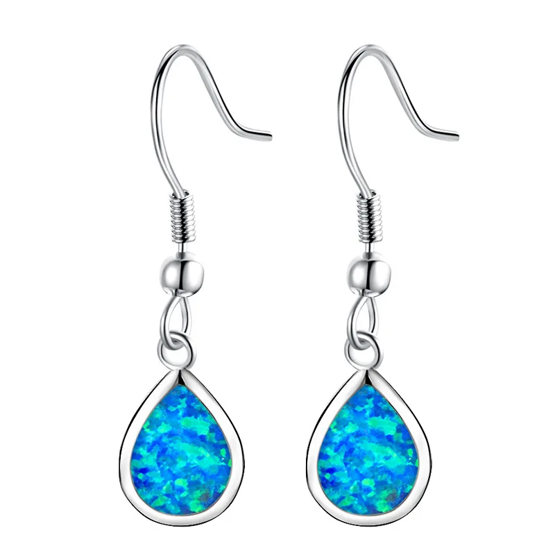 New Daily Versatile White Water Droplet Shaped Australian Treasure Earrings for Women, Face Enhancing Small Jewelry Accessories