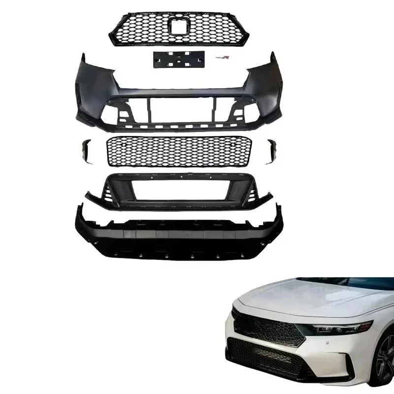 Upgrd front bumper grille with TR den - th generation models, m of PP plastic.