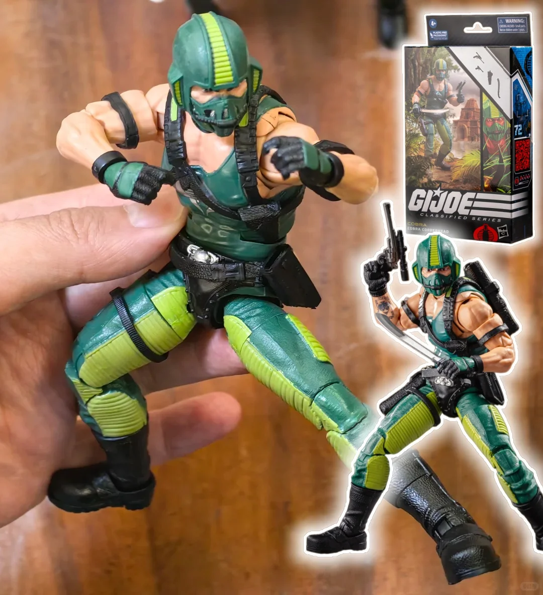 

G I Joe In Stock Original 6 Inch Action Figure Genuine Collectible No.72 Cobra Copperhead Cool Models Toys Gifts