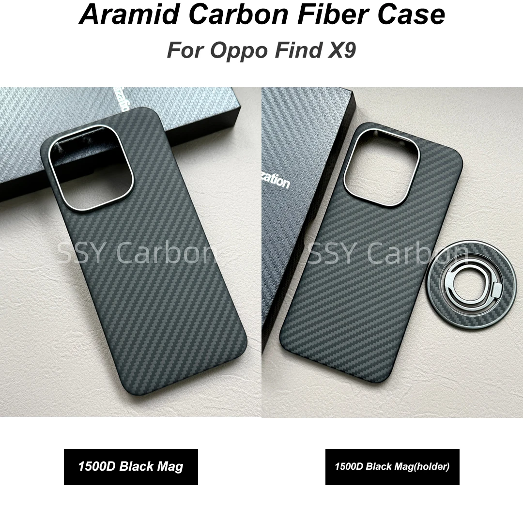 

Magnetic Case for Oppo find x9 Cover Carbon Aramid Fiber Hard Shell Ultra-thin Lightweight Phone Protective Cover