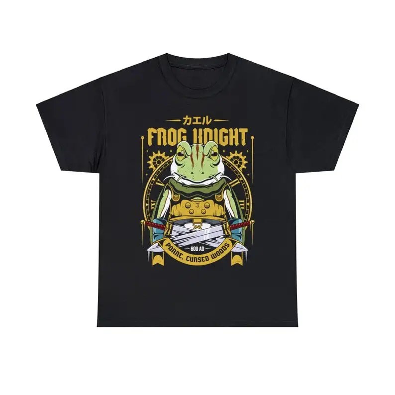 Glenn Frog Knight T-shirt - Chrono Trigger Video Game Shirt - Crono, Marle, Robo, Lucca - Chrono Chross Gaming Tee