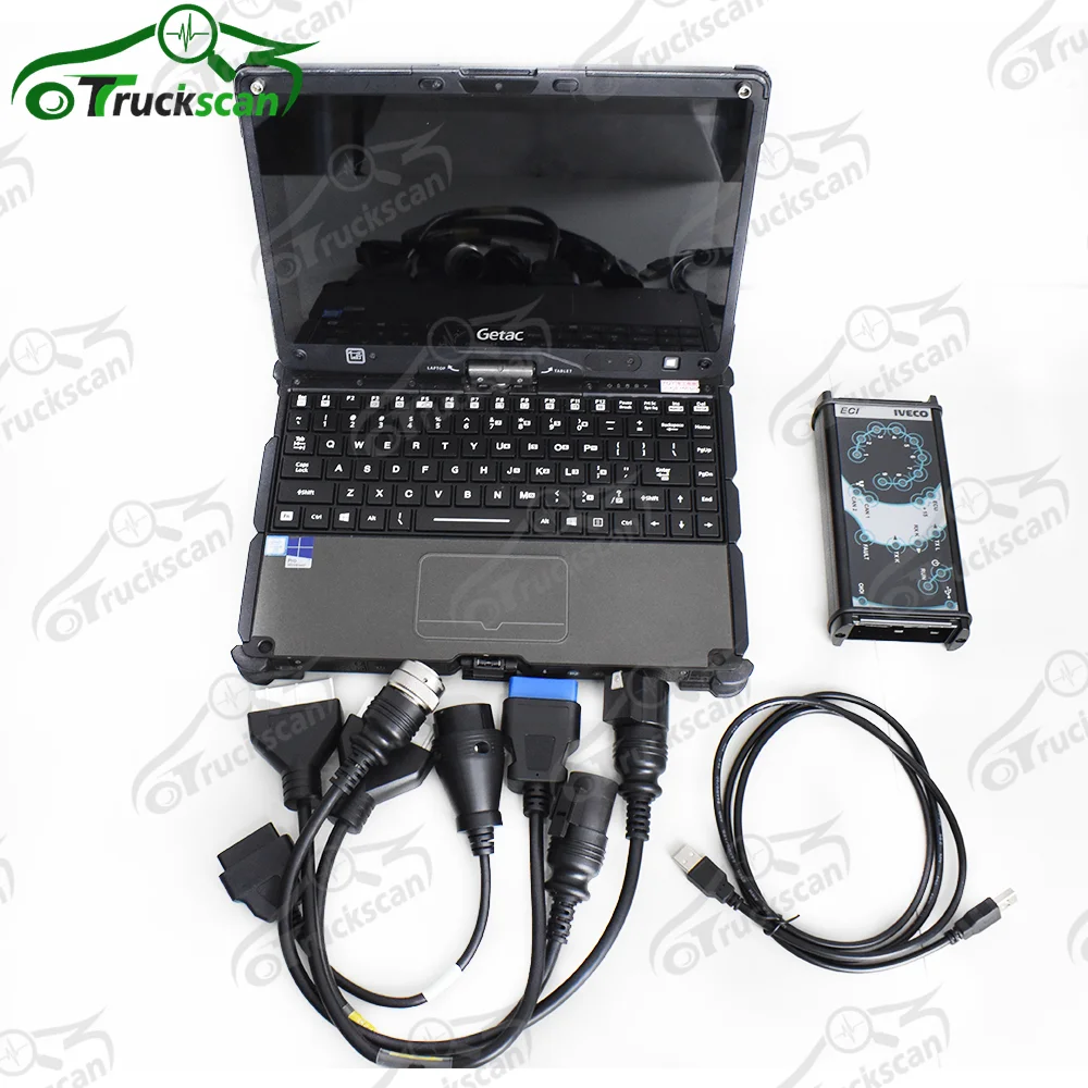 v110 Laptop for IVECO TRUCK ELTRAC EASY ECI IVECO diagnosis tool Euro5 Euro6 Eltrac 18.1 truck diagnosis scanner tools