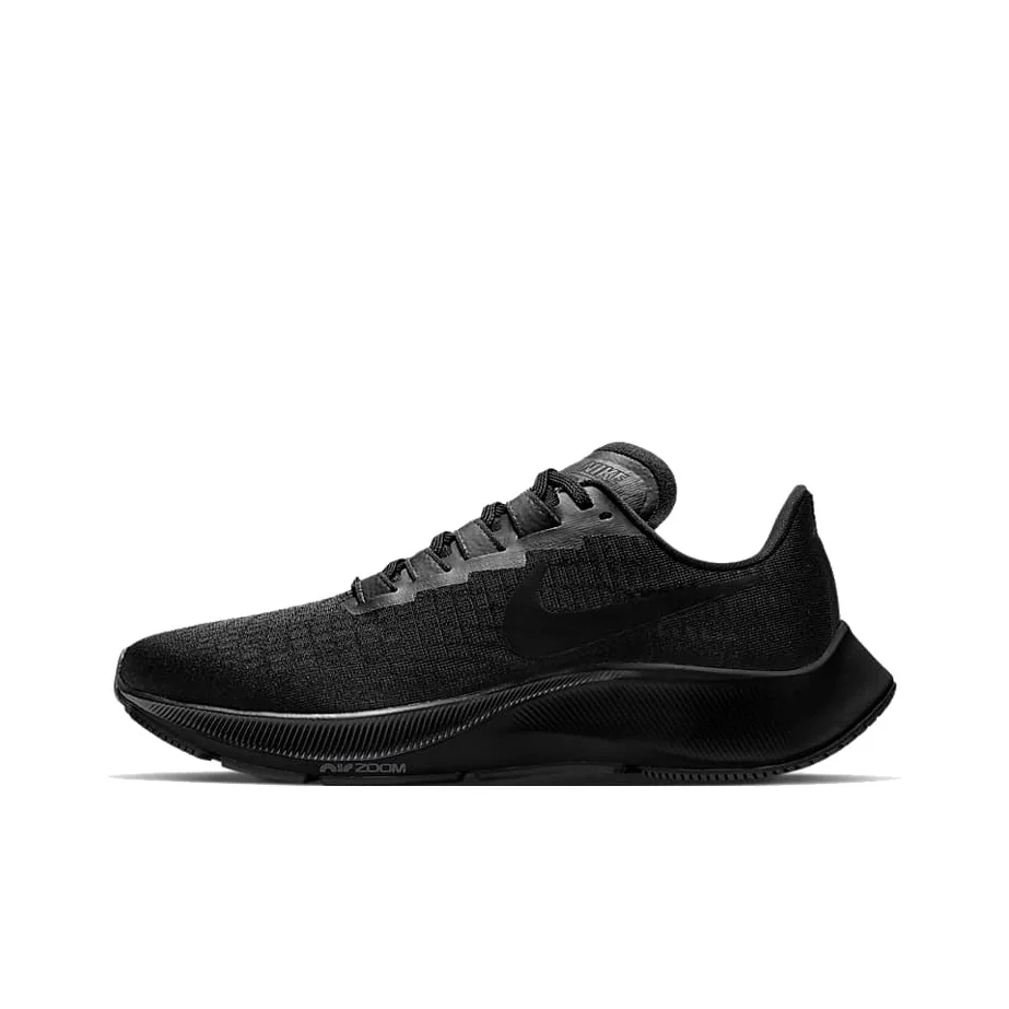 Nike Pegasus 37 Running Shoes Women's Low Top Pure Black BQ9647-005