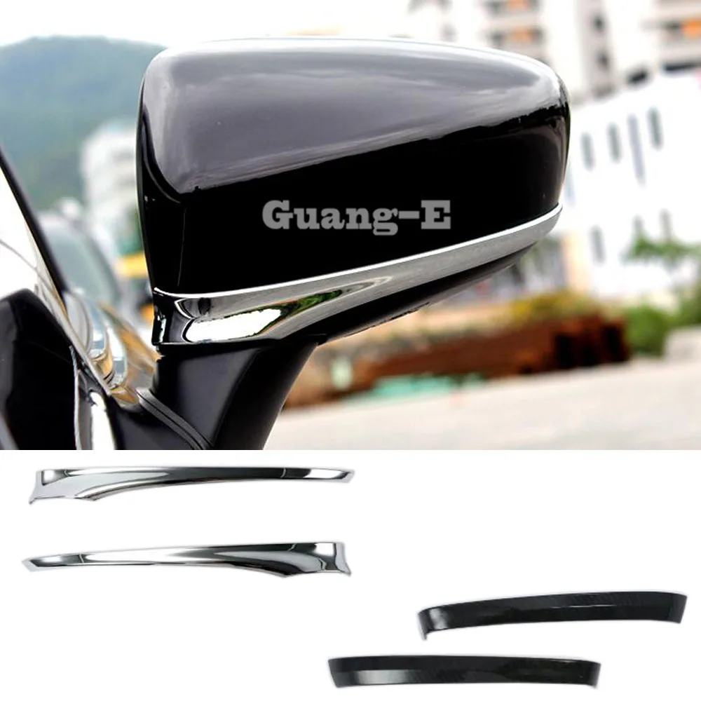 

ABS Back Rear View Rearview Side Mirror Cover Stick Trim Frame Eyebrow For Mazda6 Mazda 6 Atenza 2014 2015 2016 2017 2018 2019