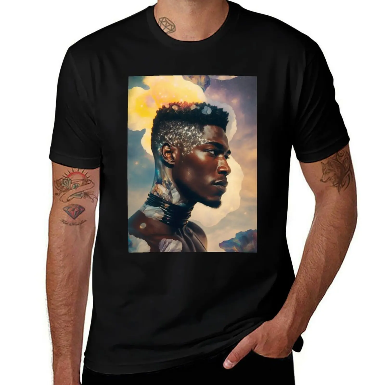 

Afrocentric Art T-Shirt graphic t shirts for man t shirts with prints T-Shirt