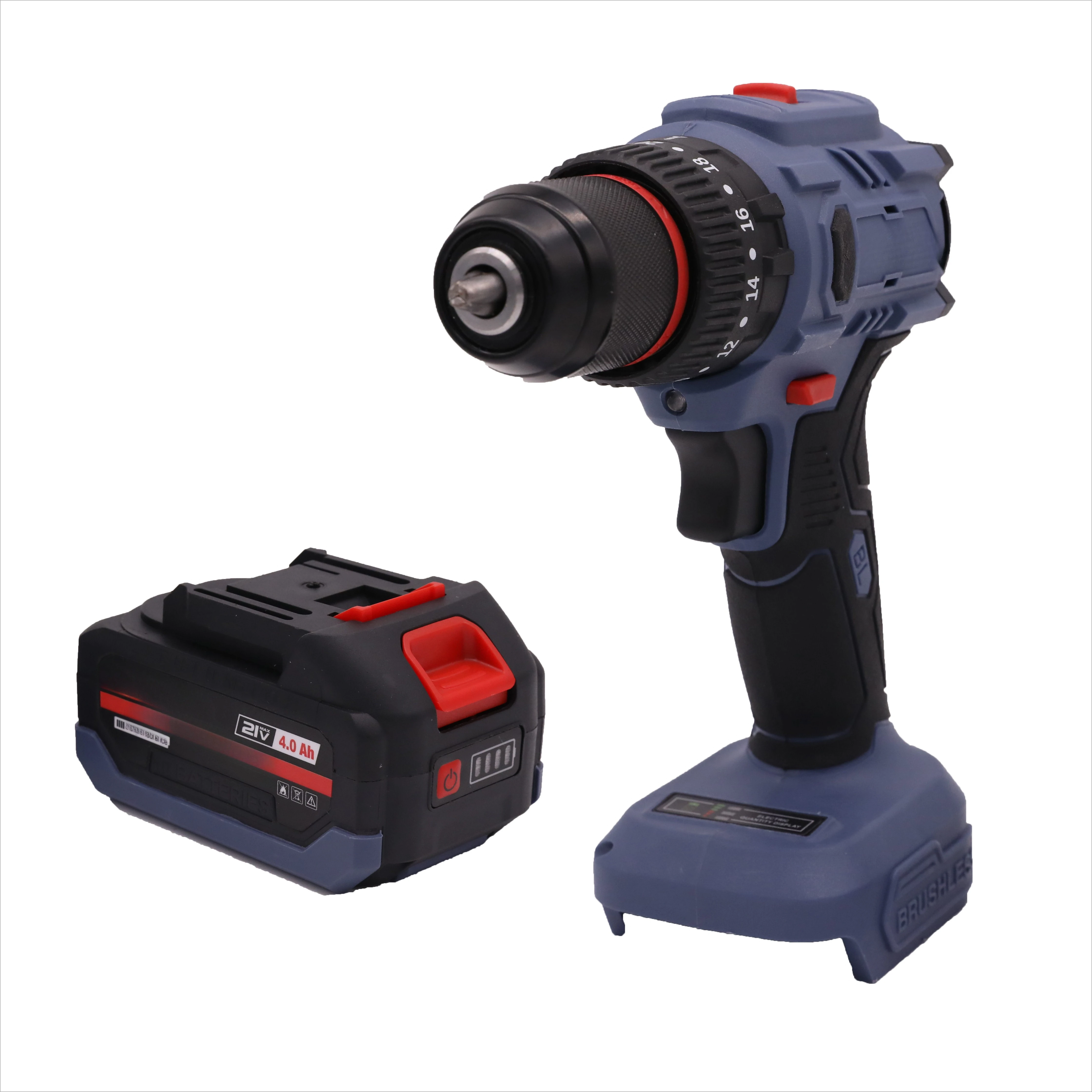 

OEM Customizable 13mm Lithium Brushless Electric Cordless Impact Drill Set Multifunctional Brush Motor Tool Rechargeable Battery