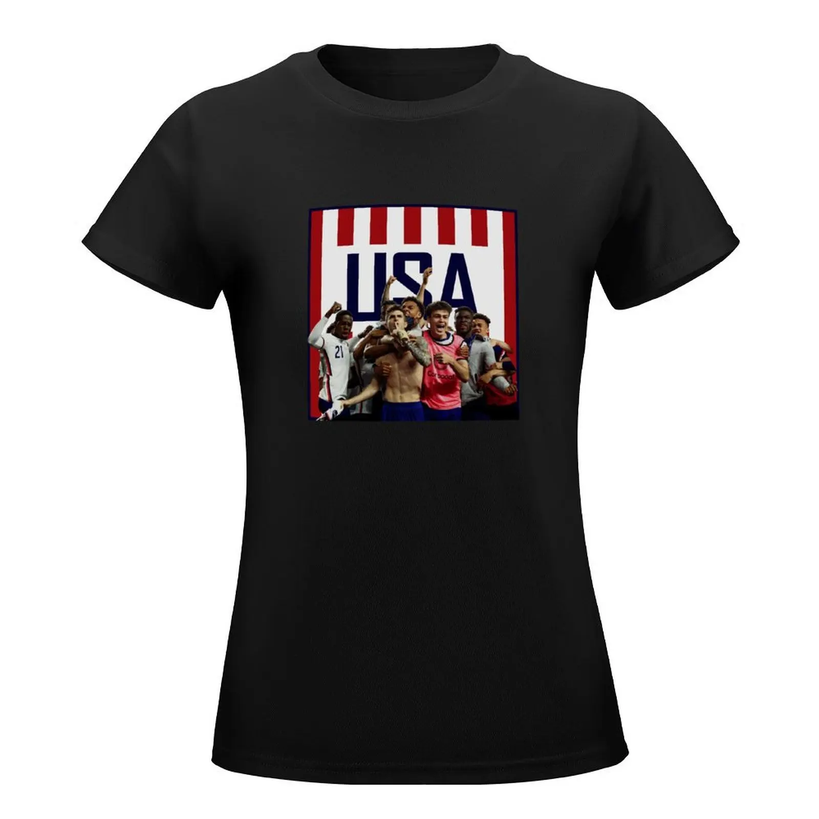 USA Soccer with Pulisic Celebration T-Shirt summer clothes cute tops female t-shirts for Women cotton