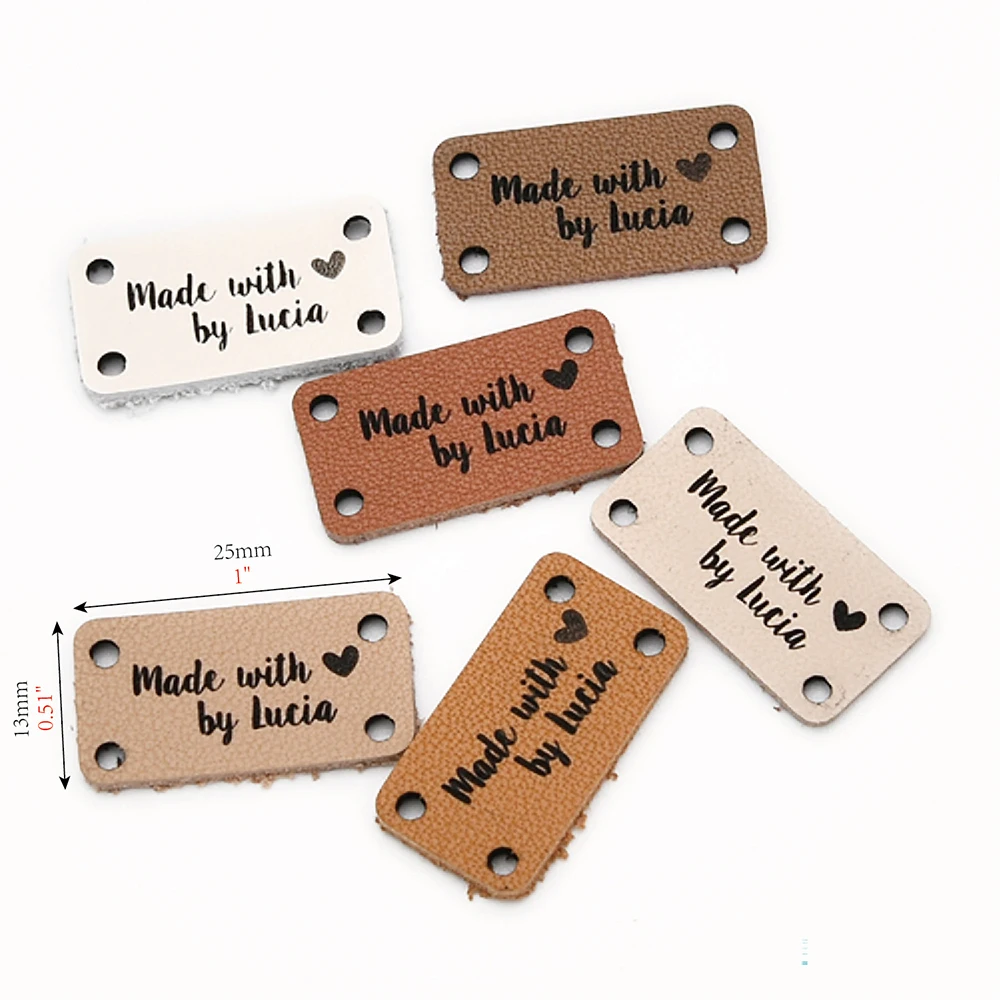 

Custom Leather label - Laser Engraved Tags for Clothing, Hats, DIY Crafts, Eco-Friendly Genuine Leather, Multiple Sizes