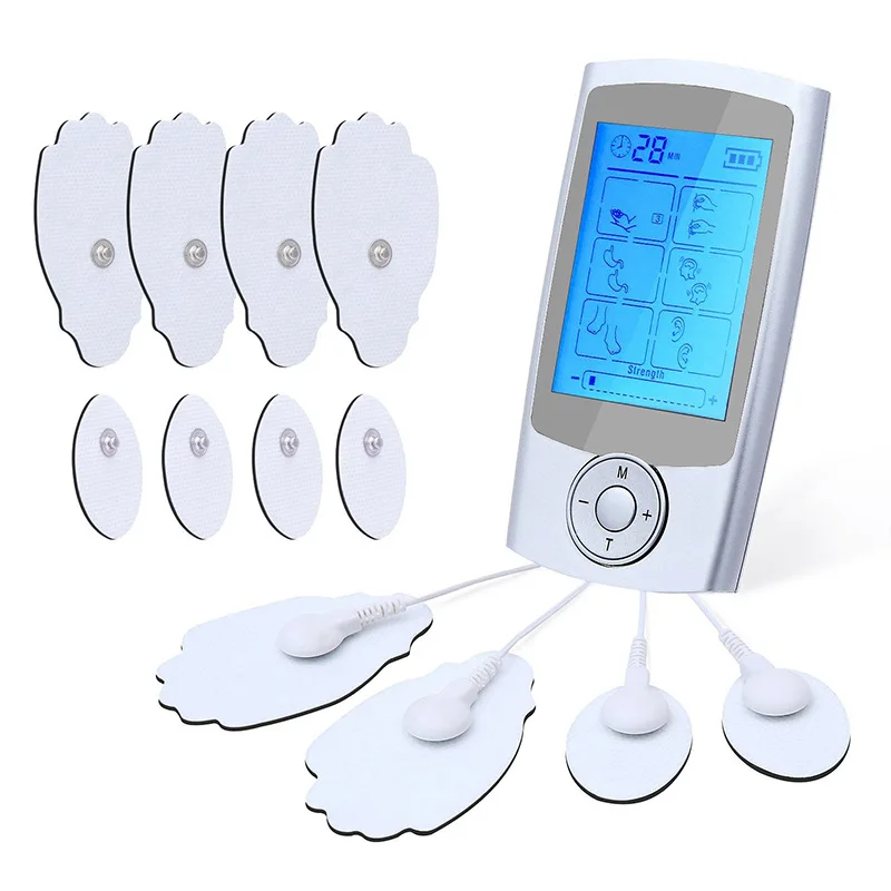 

Massager Rechargeable Electric Pain Relief Machine 16 Modes Portable Pulse Massager Muscle Stimulator Therapy