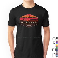 Mustafar National Park T Shirt 100% Cotton Planets Location Luke Skywalker Tatooine Stocking Filler Art Mustafar Art Funny
