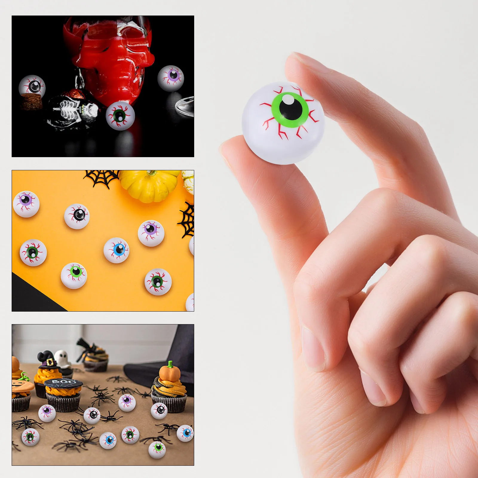 20 stuks Halloween Oogbollen Realistische Plastic Fake Eye Ballen Halloween Decoratie Feestartikelen Prop Eye Ballen voor Ambachten