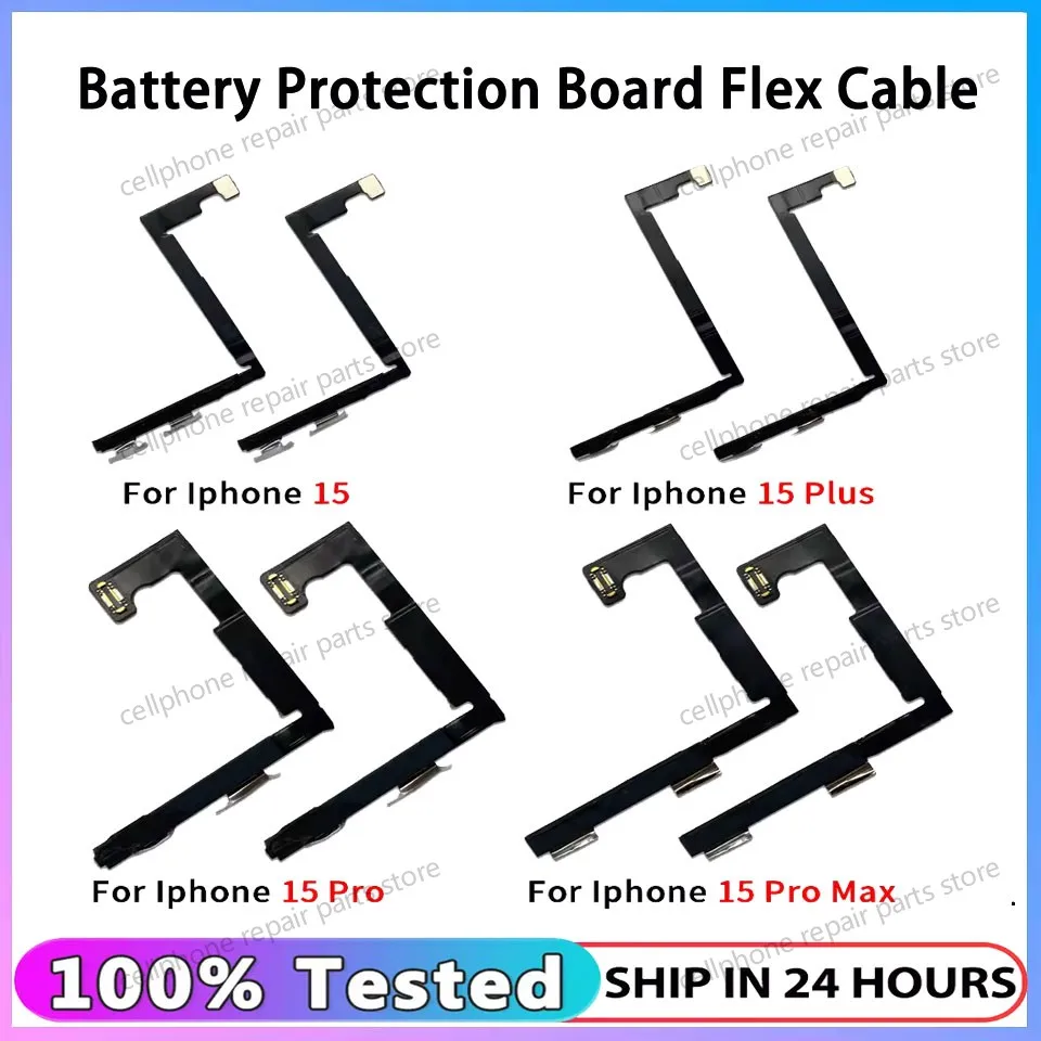 10Pcs Replace Battery Efficiency Protection Cable For IPhone 8 15 Plus 11 Pro X XR XS Max Battery Protection Board Flex Cable