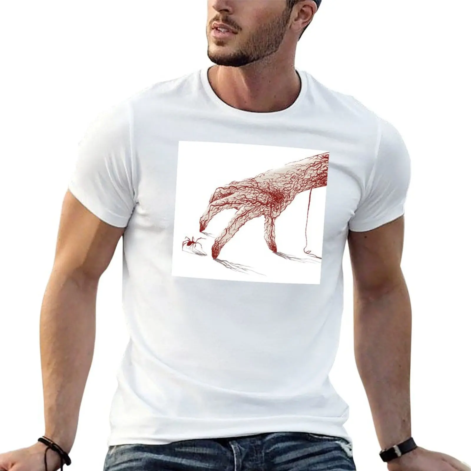 

high funny shirts t t shirt quality humor printed t Spiders T-Shirt man dark cotton shirts for man