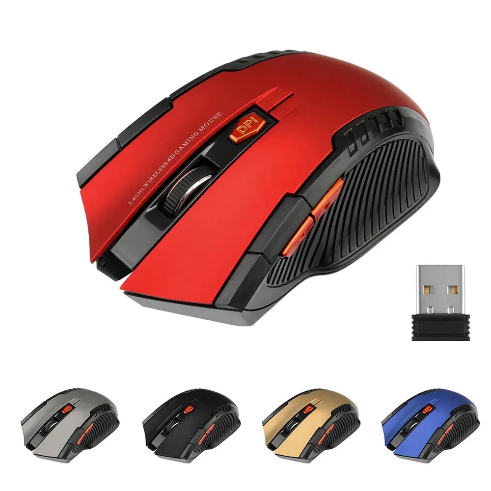 STONEGO 1PC 2.4GHz Portable Wireless Optical Game Mouse for PC Laptop Computer USB Receiver Mini Portable Mouse Mice