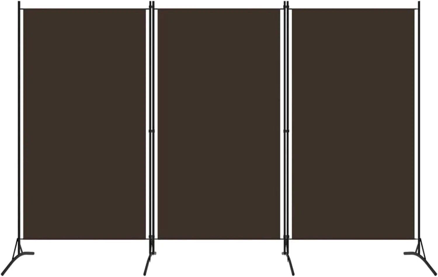 

3-Panel Room Divider Folding Privacy Screens, Home Office Room Divider Wall Room Partitions Screen, Brown 102.4" x 70.9"