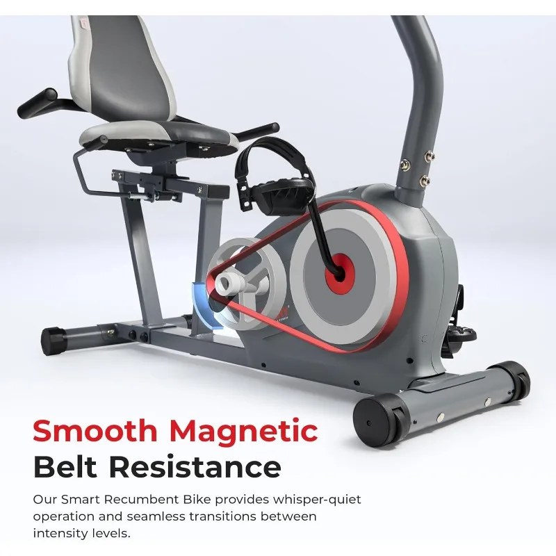 

Магнитный умный лежачий велосипед серии Essentials с эксклюзивным приложением SunnyFit, улучшенным подключением Bluetooth