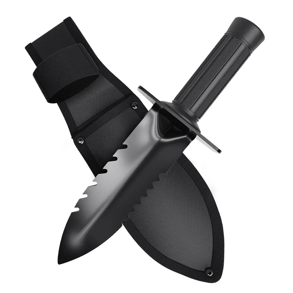 

Double Serrated Edge Shovel Portable Folding Digging Tool for Camping, Hiking, Travel & Gardening Metal Detector Accessories
