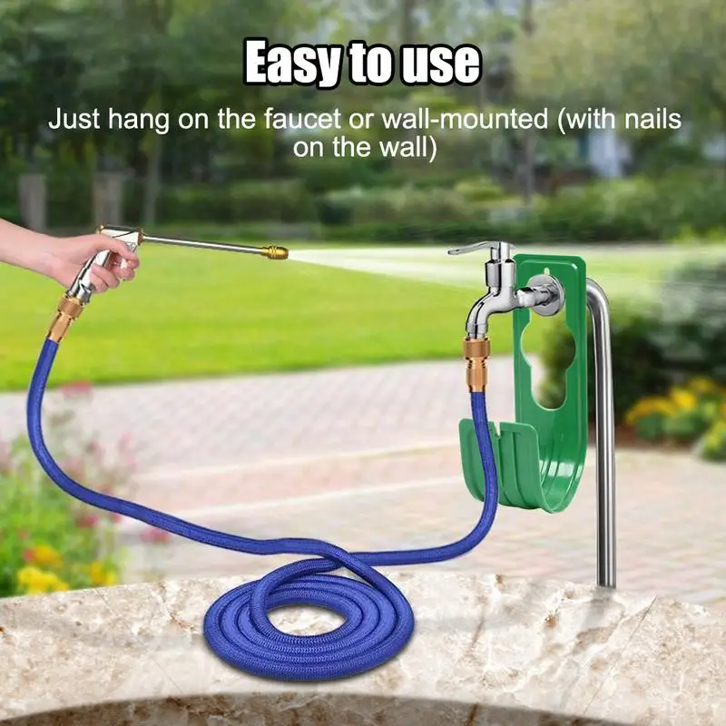 Garden Hose Hook Garden Irrigation Shower Nozzle Telescopic Hose Storage Rack Winding Frame Expandable Pipe Holder Watering Hose