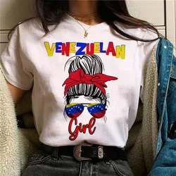 Venezuela t shirt women manga Japanese top female funny clothes