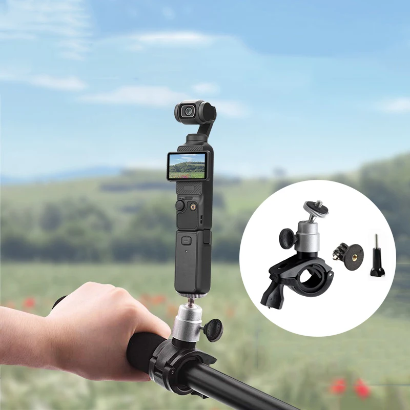 For Dji Osmo Pocket 3 Bicycle Handlebar Mount Bike Holder for GoPro 13 12 11 10 9 8 7 6 Insta360 DJI OSMO Action Nano 360 Camera
