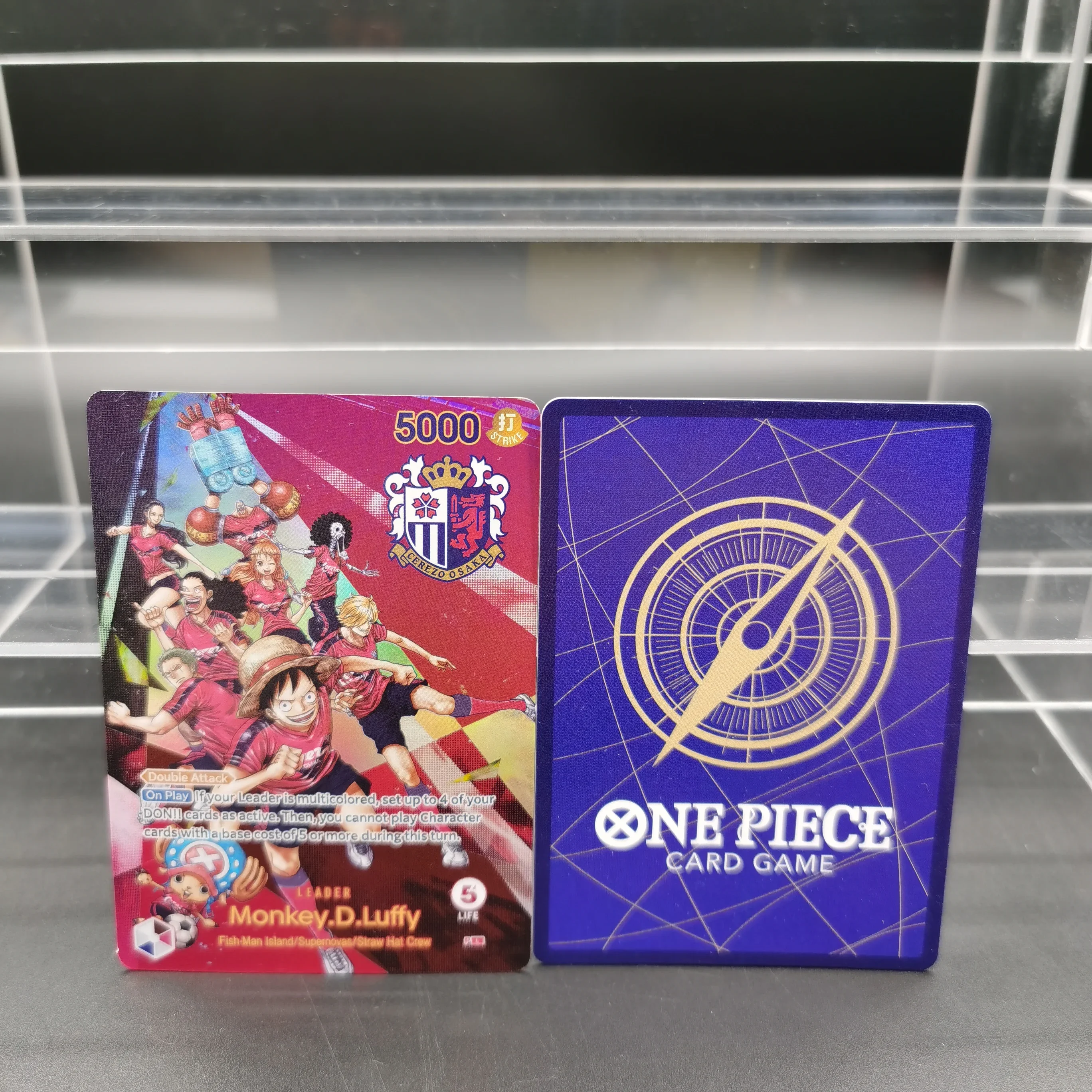 ONE PIECE Sammelkarten DIY Monkey D. Luffy Fish-Man Island Supernovas EN Selbstgemachtes Spiel Anime-Karten Geschenk Spielzeug