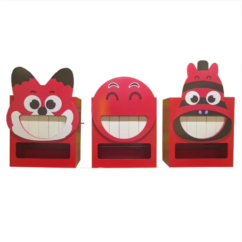 Custom Outdoor Table Kiosk Shooting Sandbag Hitting Joker Ball Throwing Game Wooden