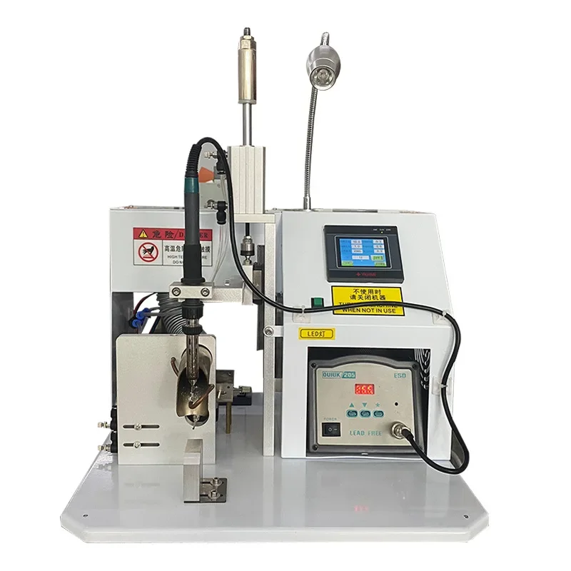 

DC/AUX Plug Soldering Machine Semi Automatic Pneumatic/electric Soldering Machine for Circuit Board or Switches