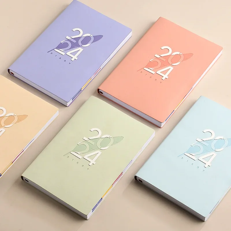 2024 A5 Agenda Planner Notebooks Journals Kawaii Notepads Diary Weekly To Do List Habit Tracker School Office Supplies Spanish