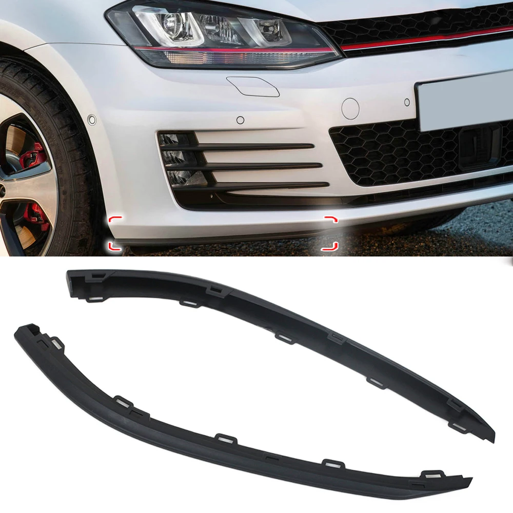 

For Volkswagen VW Golf MK7 GTI 2015 2016 2017 5GG8059039B9 Car Front Bumper Lip Lower Spoiler Air Deflector Valance Trim