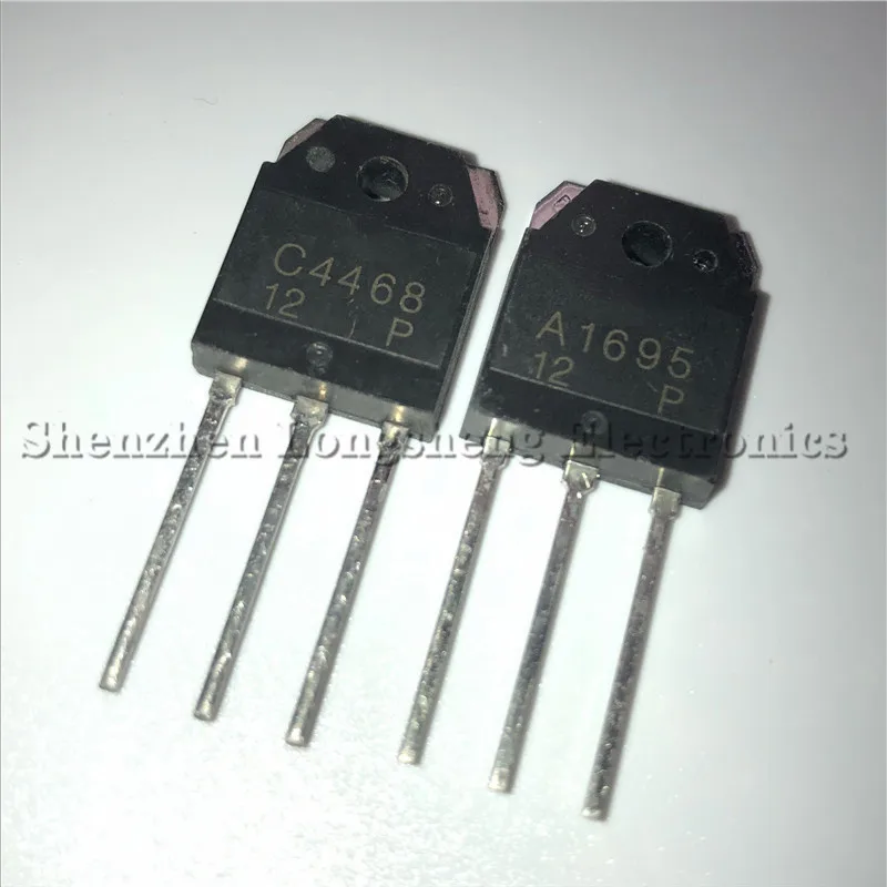 10PCS/LOT 2SC4468 2SA1695 A1695 C4468 TO3P Audio amplifier board on the tube {5PCS 2SC4468  + 5PCS 2SA1695  }