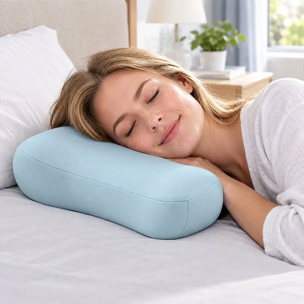 Posture Correct Memory Foam Neck Pillow Soft Support Ergonomic Shape Sleep Pillow Slow Rebound Memory Foam Pillow Back Sleepers