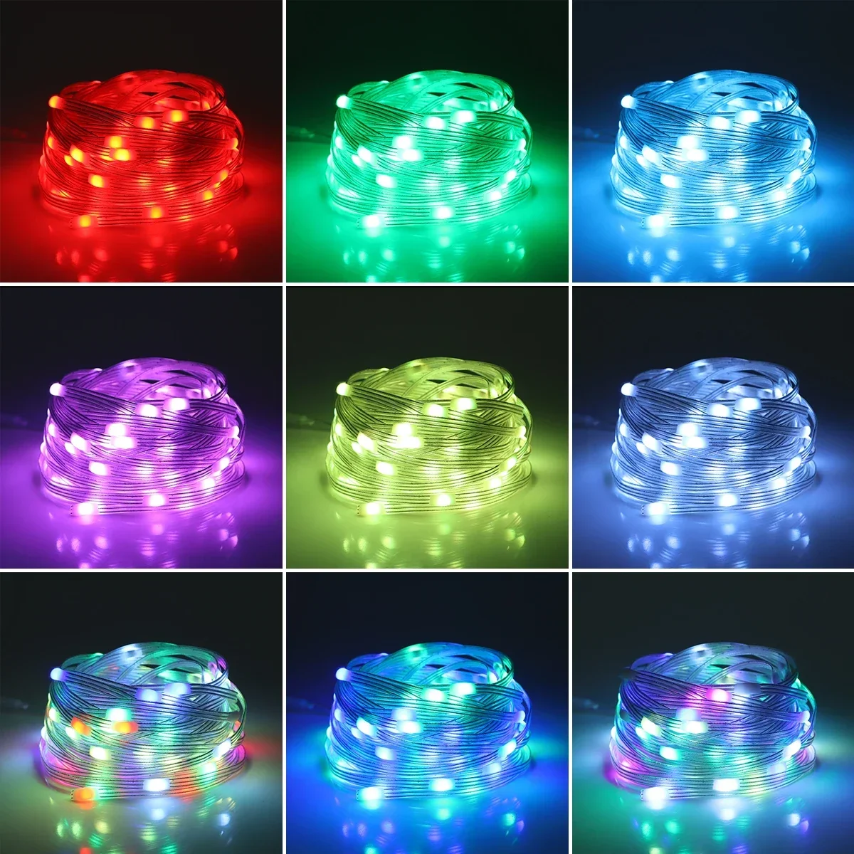 20M Rgb Led String Light Bluetooth Feeënverlichting Festoen Kerstboom Bruiloft Buiten Tuin Slaapkamer Decor Nieuwjaar Led Slinger