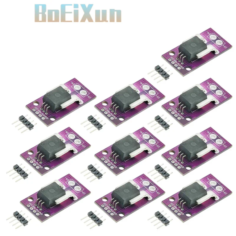 1-10PCS 50A MCU-758 ACS758LCB-100B-PFF-T  ACS758LCB-050B/150A/200A-PFF-T Linear Current Sensor Hall Current Module