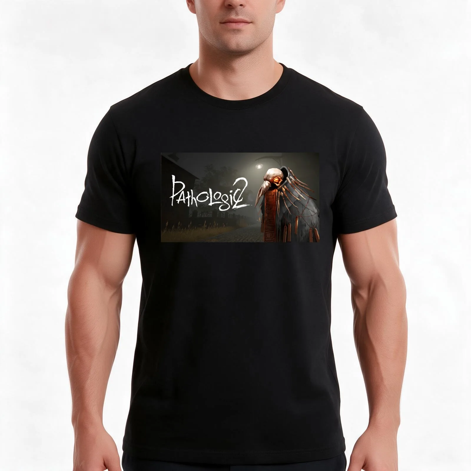 Pathologic 2 T-Shirt, Summer Casual Cotton Tee, Oversized Streetwear Tops, Vintage Graphic Print, Loose Fit Short Sleeve
