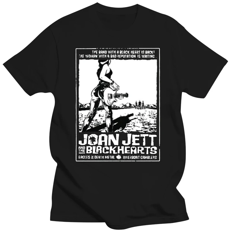 Joan Jett  The Blackhearts Runaways T Shirt Couples Funny Brand Clothes Slim Fit Blacking