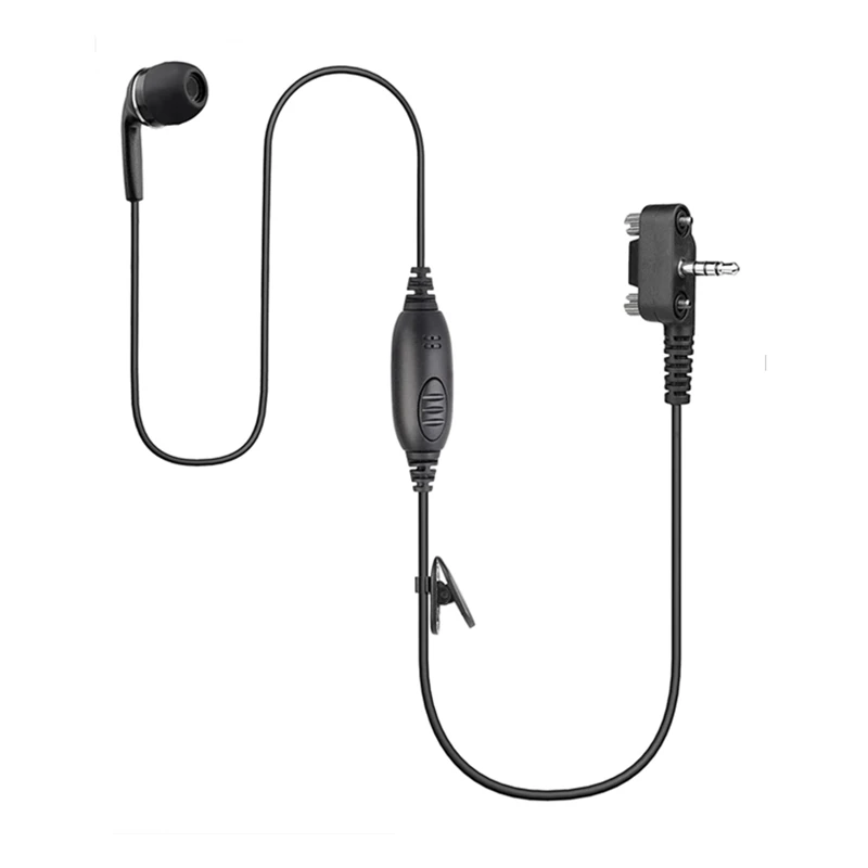 Rubber Earpiece and Mic Headset, 1 Wire Earbud,Compatible with Motorola Vertex Standard VX-261 EVX-261 EVX-531 EVX-534 VX-231 an