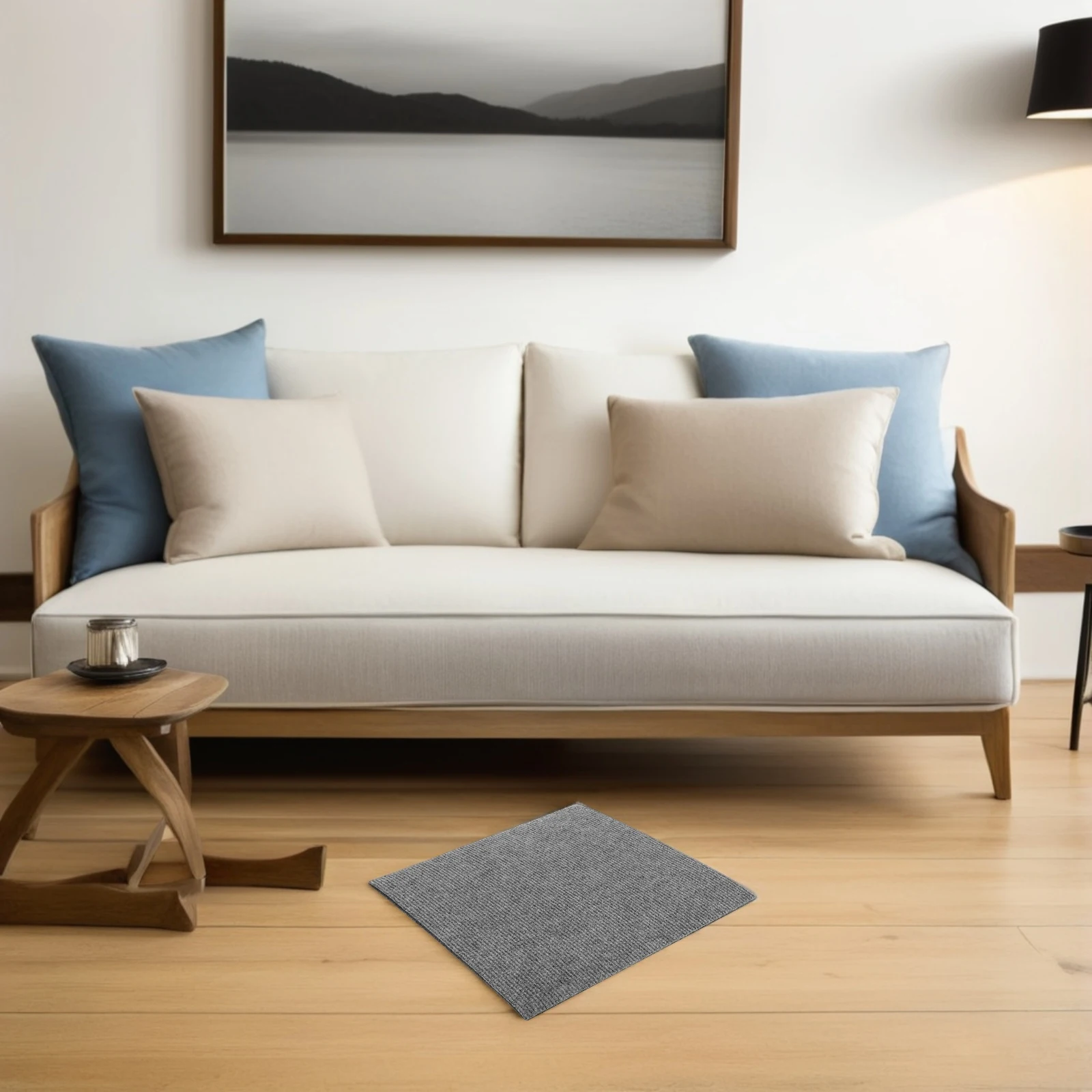 

10 Pcs Carpet Mats Pasting Area Rugs Indoor Bathroom Carpets for Kitchen Polyester Concrete Floor Office