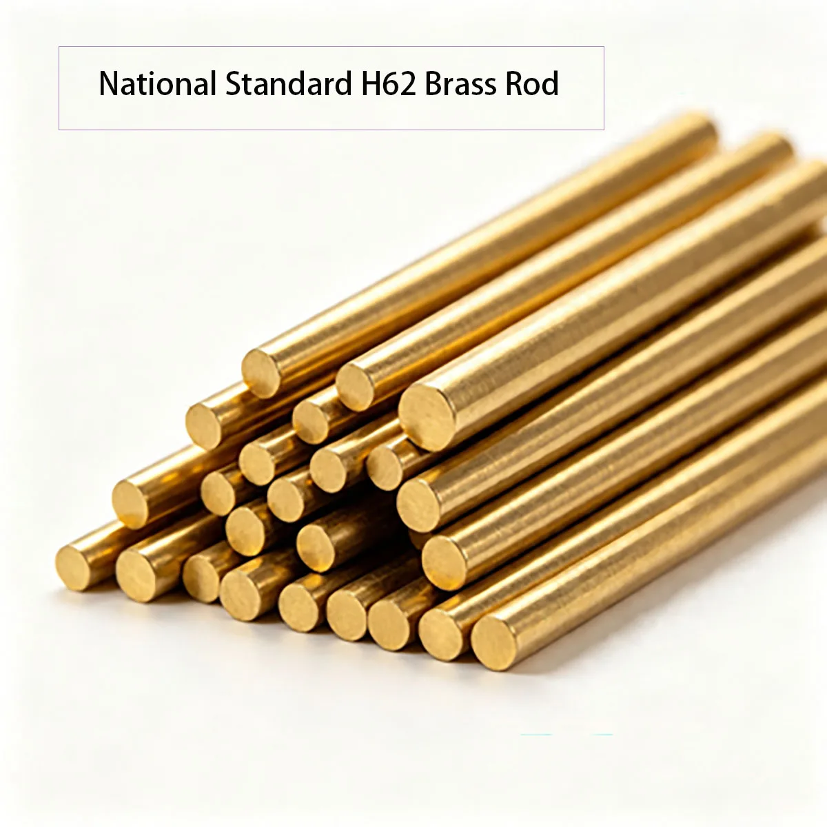 H62 Solid Brass Rod For Rivet Dia 2-6mm Custom Cut